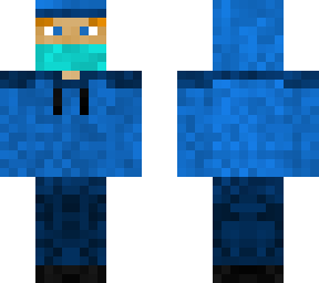 blue hoodie