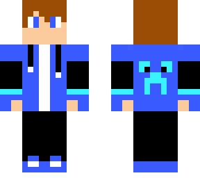 blue hoodie boy