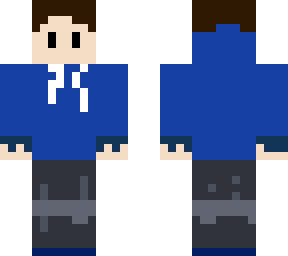 blue hoodie boy