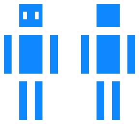 blue neo man