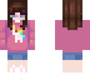 cute rainbow girl with pjs
