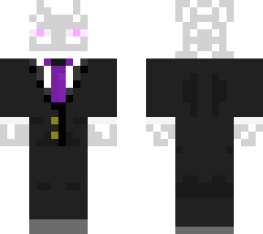 enderman white in suit