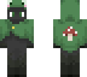 frog cloak with mushroom