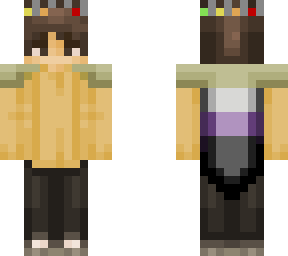 ghostbur non-binary cape with shoulder guard things