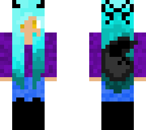 gliching devil wolf girl