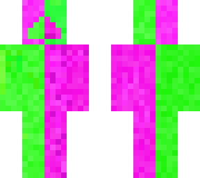 green and pink