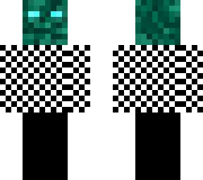 green golem glowing blue