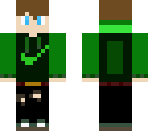 green nike  hoodie skin with headphones