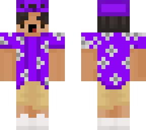 hawaiian boy purple