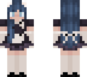 maid girl/blue hair