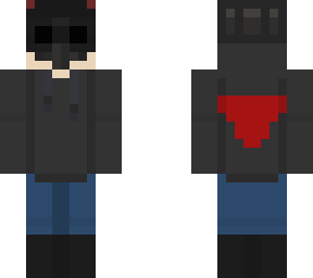 me, with a mask