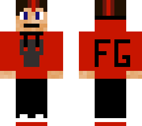 me with a red fg hoodie