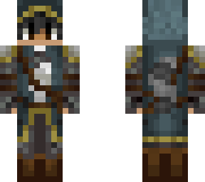medieval raccoon boy skin #2 with hood (improved)