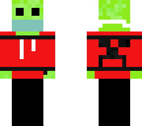 my profile picture with a smiley face and better mouth and creeper on back