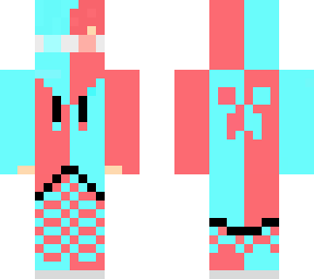 neon blue and red gamer