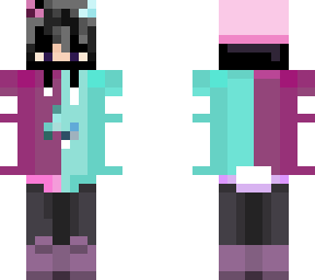 nom but with pink and aqua