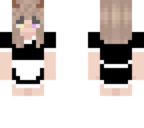peachy maid dress
