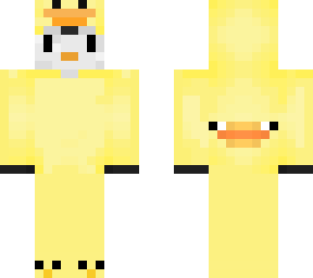 penguin in duck onesie