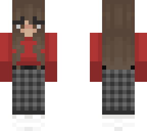 plaid sweater girl