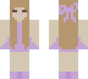 purple dress girl