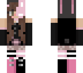 rabbit girl edit pink