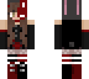 rabbit girl edit red