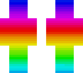 rainbow color man