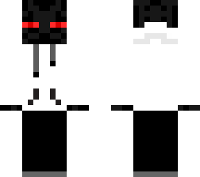 red-eyed enderman in hoodie
