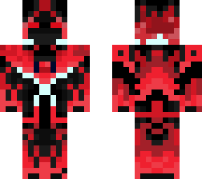 red fire lookin devil warrior guy.
