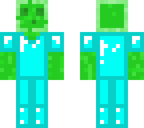 slime with diamond armor.