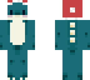 teal christmas dino