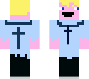 this shows a blond boy