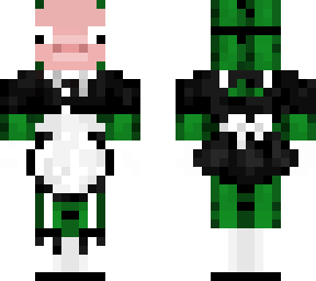 umcactus with maid outfit and pig face