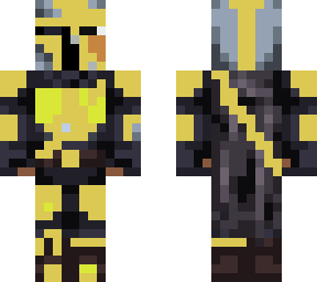 yellow mandalorian knight