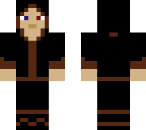 black and brown hooded suit