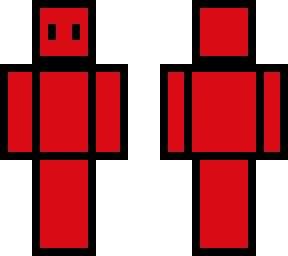 black and red blocky dude