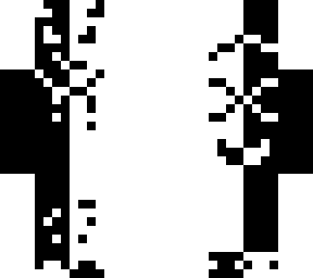 black and white demon