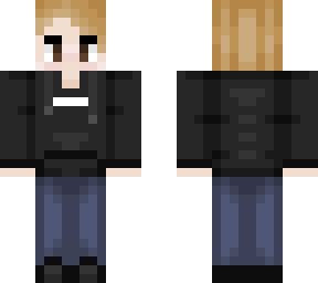 black hoodie blonde