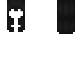 black mid-length hair base