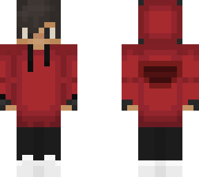 boy in red hoodie