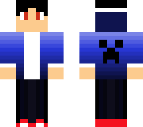 cool blue jacket on white t shirt guy
