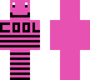 cool pink with black stripes