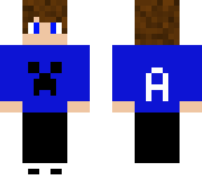 creeper boy with an a