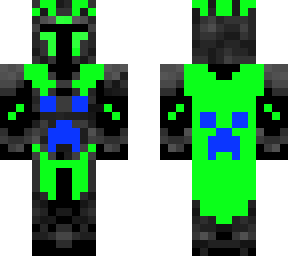 creeper knight (blue and green)