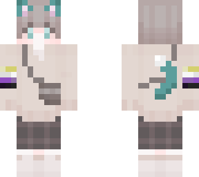 edited non-binary cat boy skin