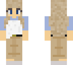 girl blue and white shirt :)