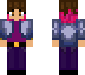 girl with pink hair in denim jacket