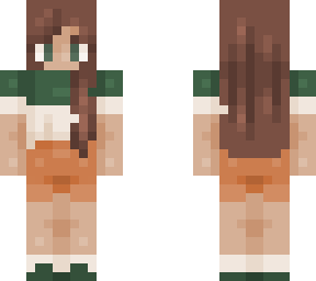 green & white shirt