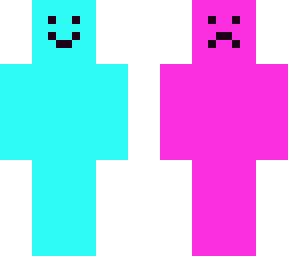 happy aqua and sad magenta