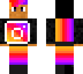 instagram in minecraft with eye whites